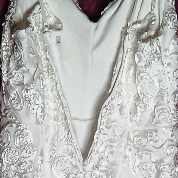 Winter White Lace Formal - Picture 5 of 12